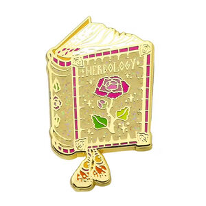 Herbology Book Witchy Enamel Pin